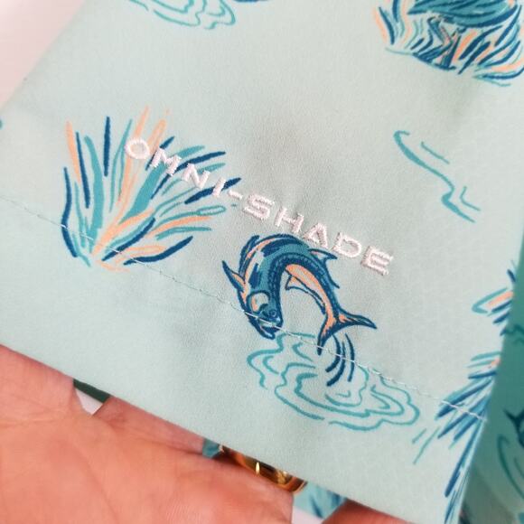 Columbia CSC Disney PFG Super Slack Tide Shirt Women's Aqua Blue Size XXL - Picture 7 of 12